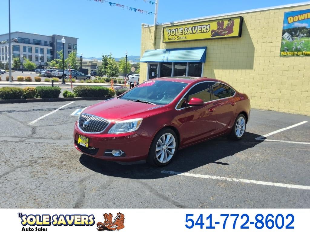 2015 Buick Verano Convenience in Red — front three-quarter view