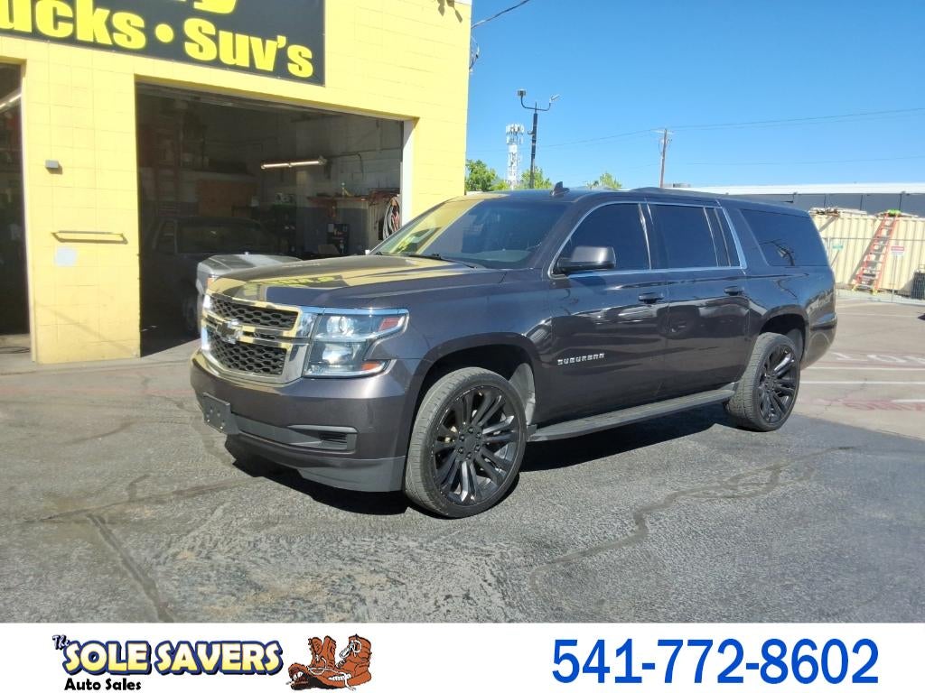 2018 Chevrolet Suburban LS in Black — front three-quarter view