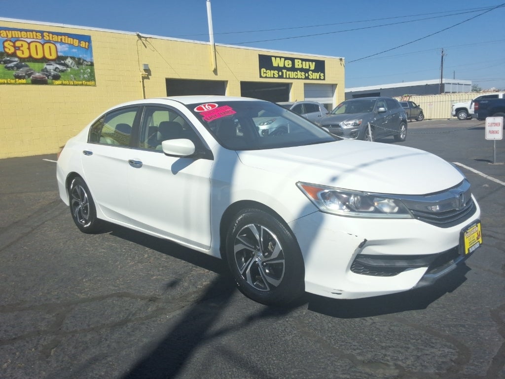 2016 Honda Accord — rear three-quarter view