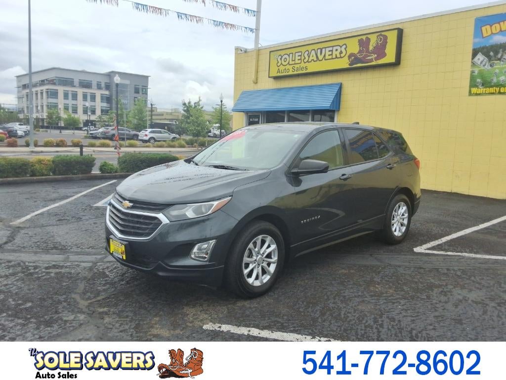 2018 Chevrolet Equinox LS in Gray — front three-quarter view