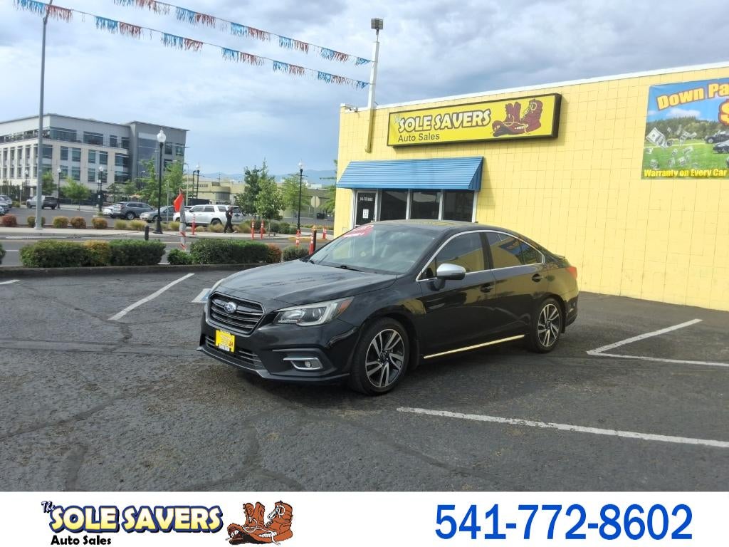 2018 Subaru Legacy Sport in Black — front three-quarter view