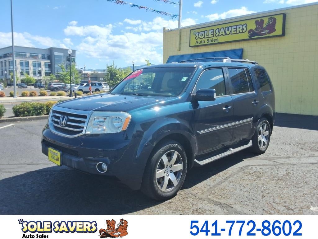 2012 Honda Pilot Touring-RES in Gray — front three-quarter view